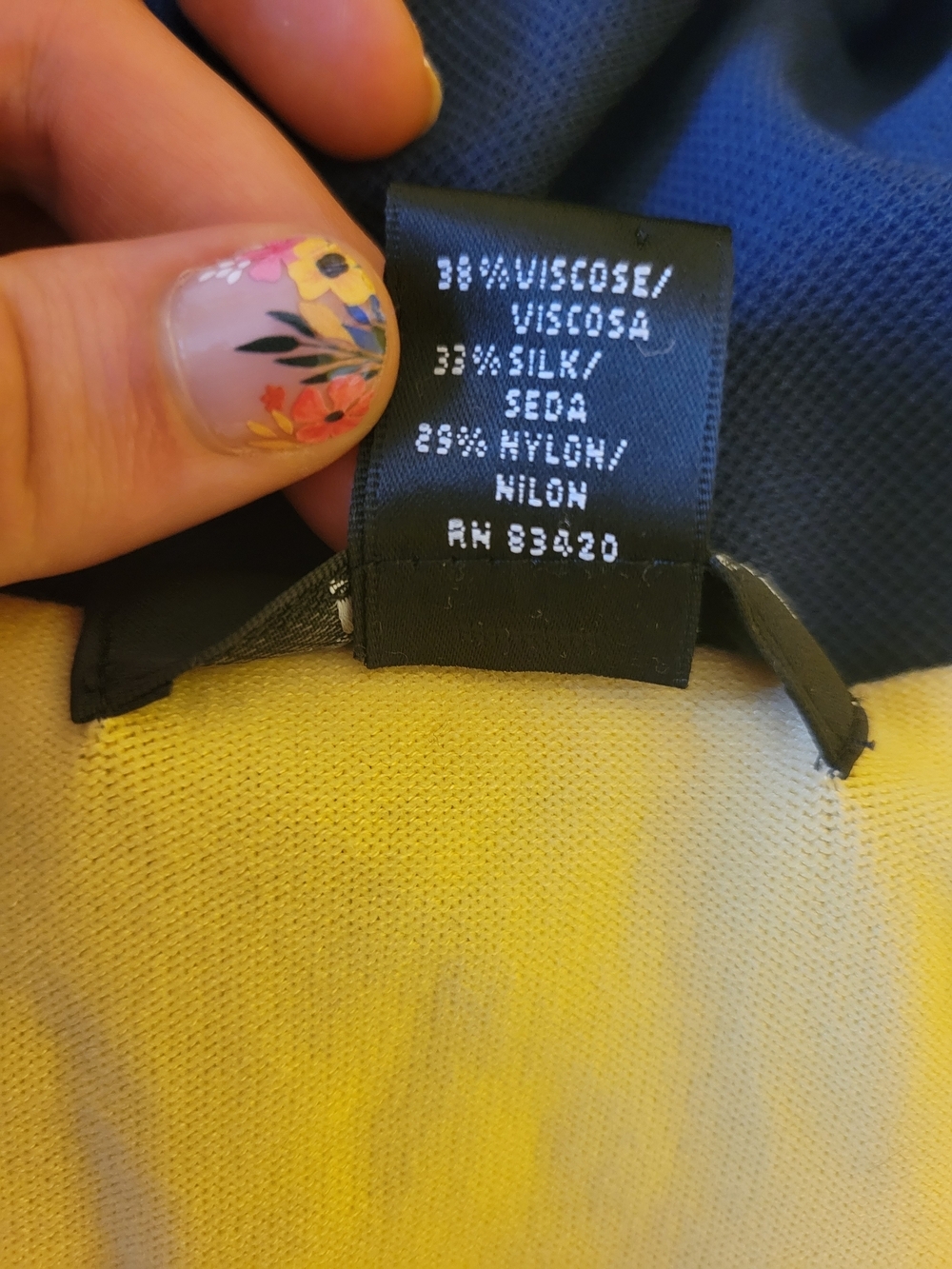 august silk Yellow Button Down Top PTP 17" - Picture 5 of 8